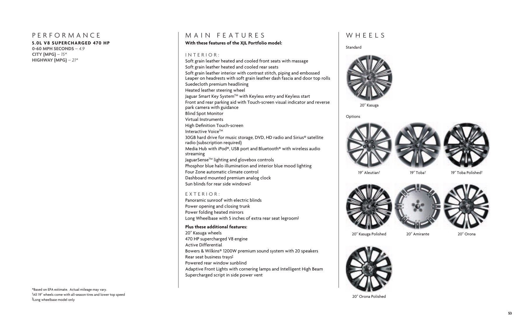 2012 Jaguar XJ Brochure Page 35